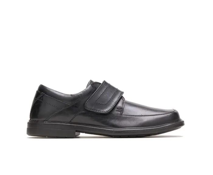 Hush Puppies Walking Shoes Men Peri Hopper Black Leathe17r