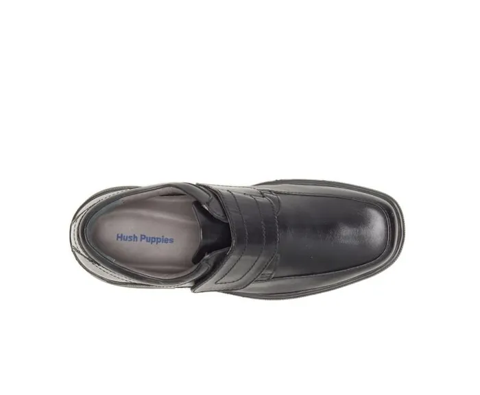 Hush Puppies Walking Shoes Men Peri Hopper Black Leathe17r