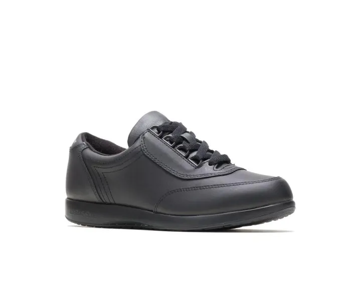 Hush Puppies Walking Shoes Women Classic Walker Black Leather Hush Puppies Walking Shoes Women Classic Walker Black Leather