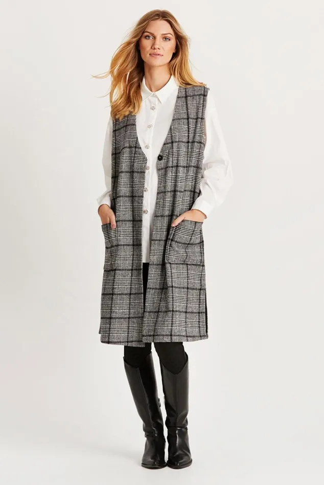IN FRONT BLAZER JACKETS Women FILLIPA VEST 14596 999 Black 999
