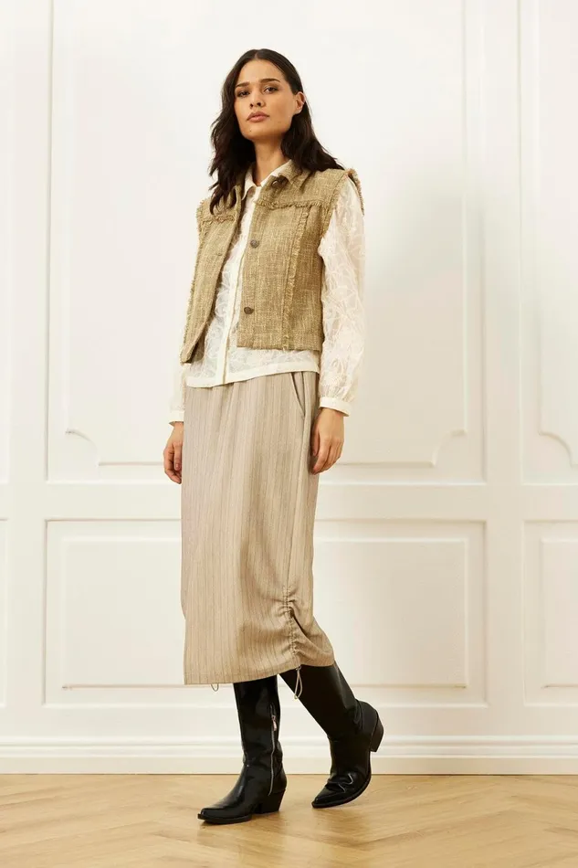 IN FRONT BLAZER JACKETS Women FLORENCE WAISTCOAT 16028 009 Beige 009