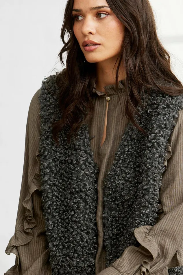 IN FRONT BLAZER JACKETS Women KIDDY VEST 16352 921 Grey 921