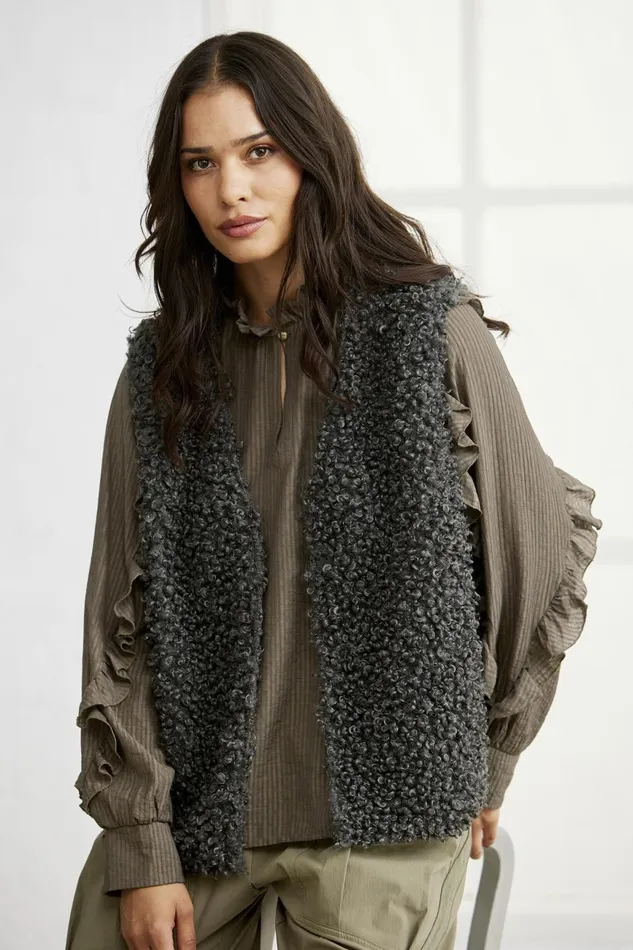 IN FRONT BLAZER JACKETS Women KIDDY VEST 16352 921 Grey 921