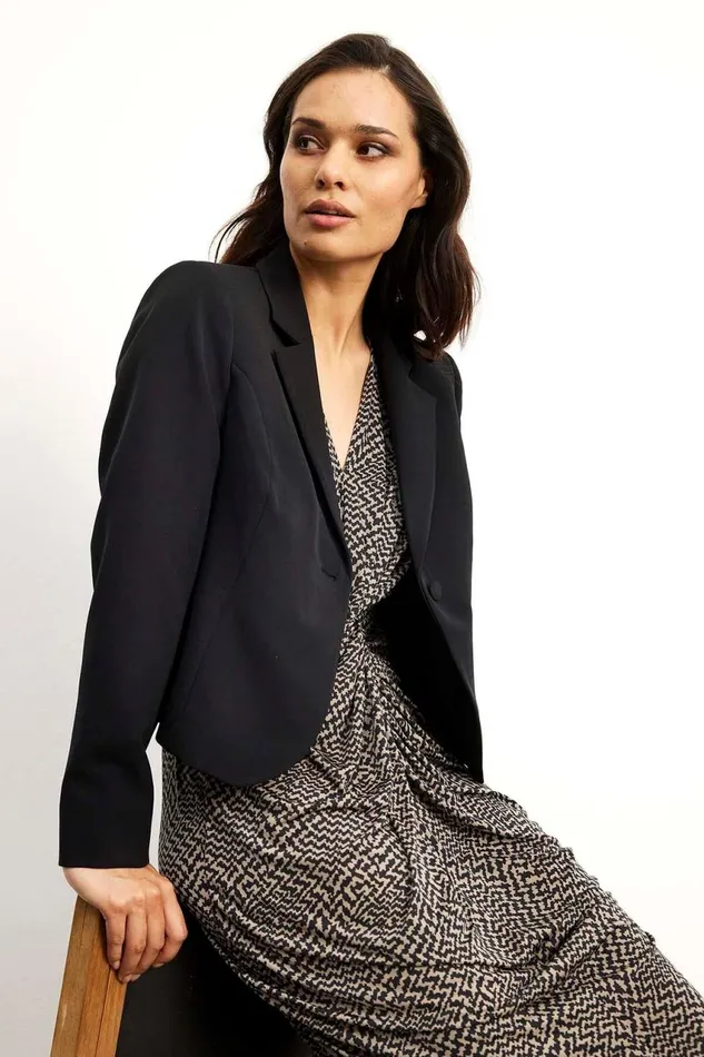 IN FRONT BLAZER JACKETS Women LEA JACKET 15876 999 Black 999