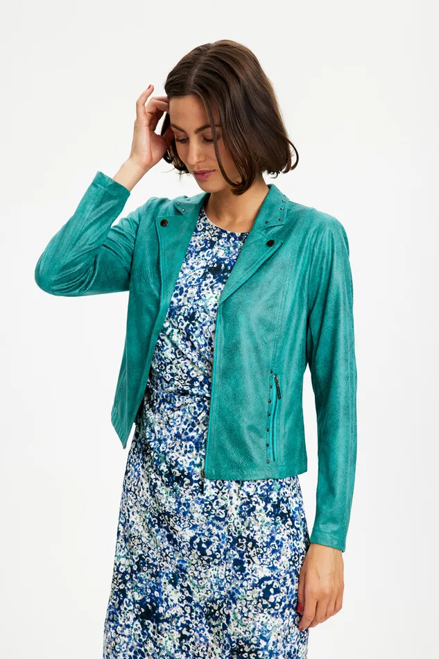 IN FRONT BLAZER JACKETS Women MAPELINA JACKET 13926 625 Aqua Green 625