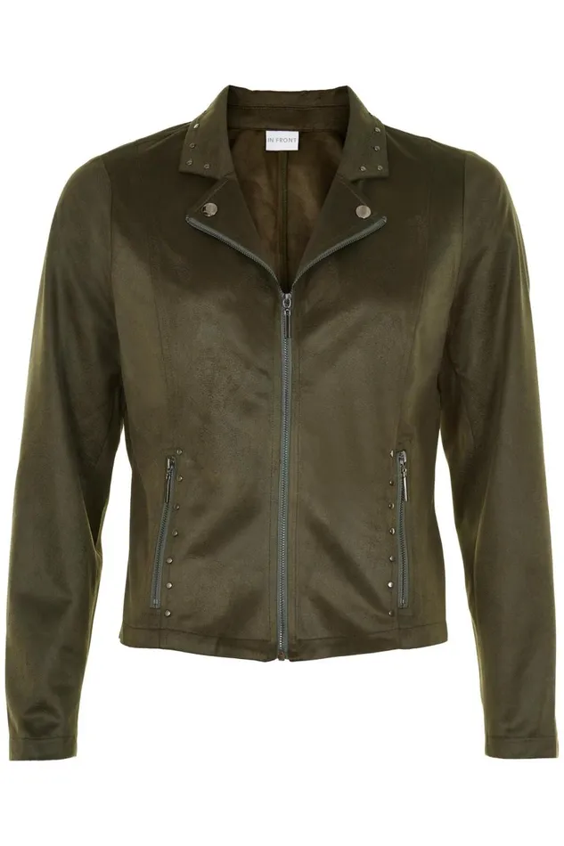 IN FRONT BLAZER JACKETS Women MAPELINA JACKET 13926 681 Army 681