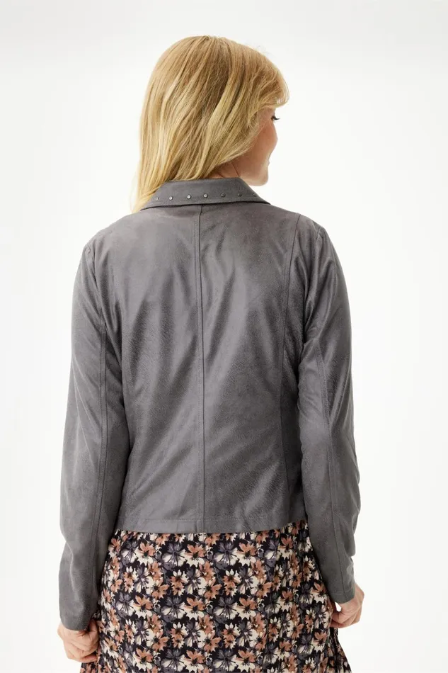 IN FRONT BLAZER JACKETS Women MAPELINA JACKET 13926 921 Grey 921 IN FRONT BLAZER JACKETS Women MAPELINA JACKET 13926 921 Grey 921