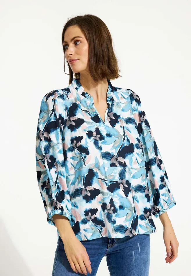 IN FRONT BLOUSES SHIRTS Women ALBERTE BLOUSE 16550 501 Blue 501