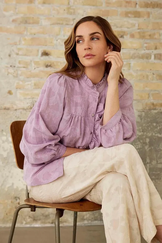 IN FRONT BLOUSES SHIRTS Women ANNA SHIRT 16115 330 Violet 330