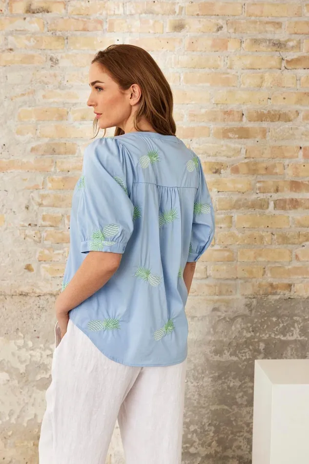 IN FRONT BLOUSES SHIRTS Women ARIEL SHIRT 16217 505 Light Blue 505