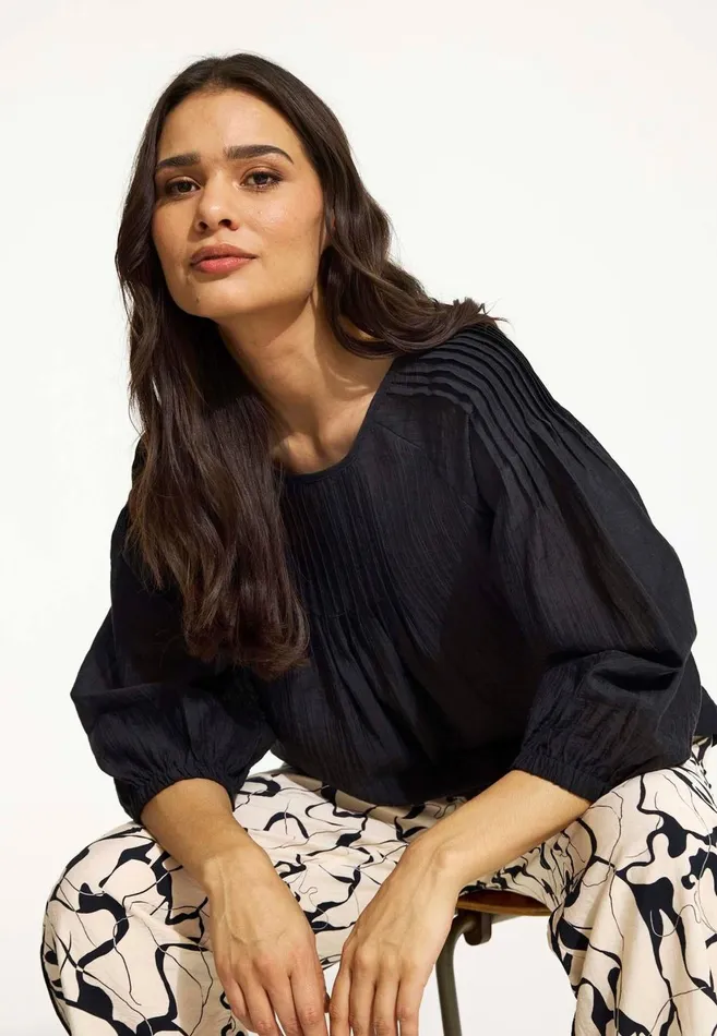 IN FRONT BLOUSES SHIRTS Women BEATE BLOUSE 16552 999 Black 999 IN FRONT BLOUSES SHIRTS Women BEATE BLOUSE 16552 999 Black 999