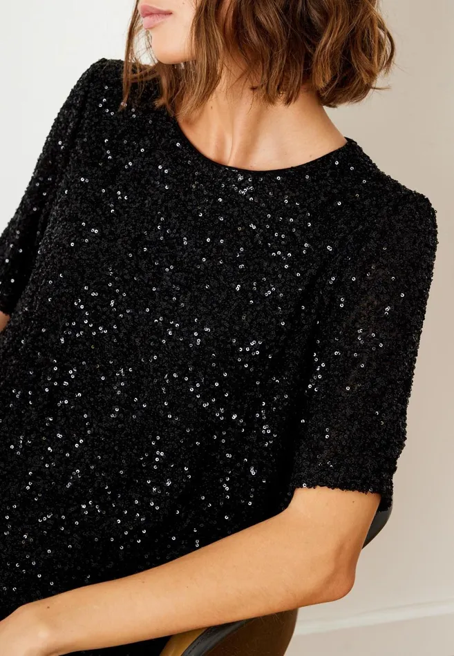 IN FRONT BLOUSES SHIRTS Women BELLA BLOUSE 15407 999 Black 999