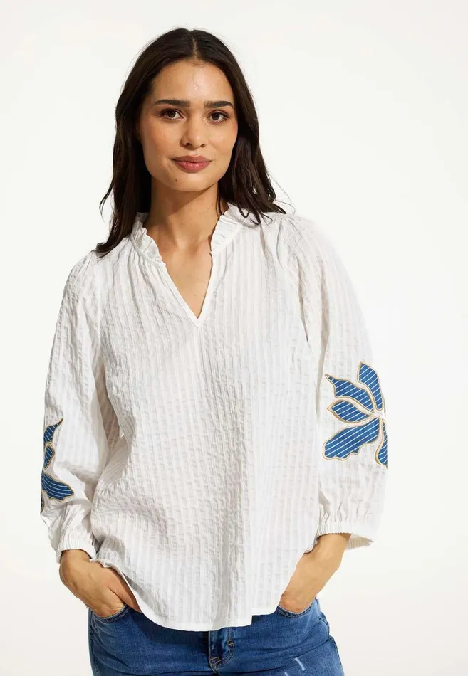 IN FRONT BLOUSES SHIRTS Women BONNI BLOUSE 16553 010 White 010