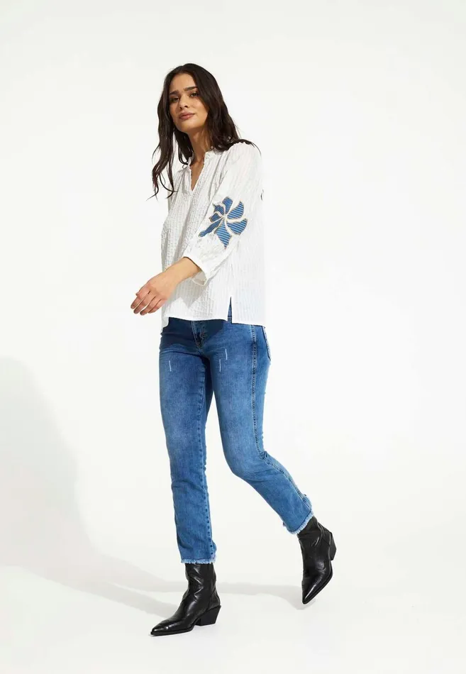 IN FRONT BLOUSES SHIRTS Women BONNI BLOUSE 16553 010 White 010