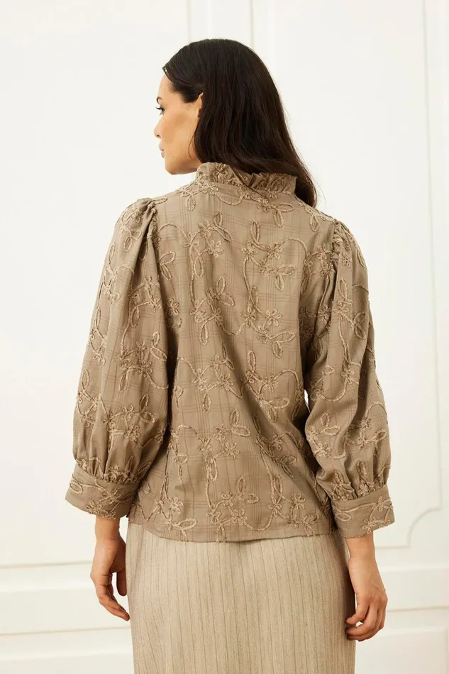 IN FRONT BLOUSES SHIRTS Women CORI BLOUSE 16058 804 Mocca 804