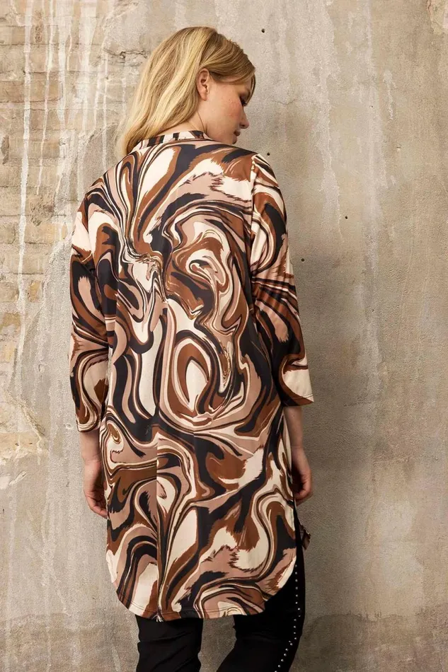 IN FRONT BLOUSES SHIRTS Women DIA TUNIC 15920 801 Brown 801