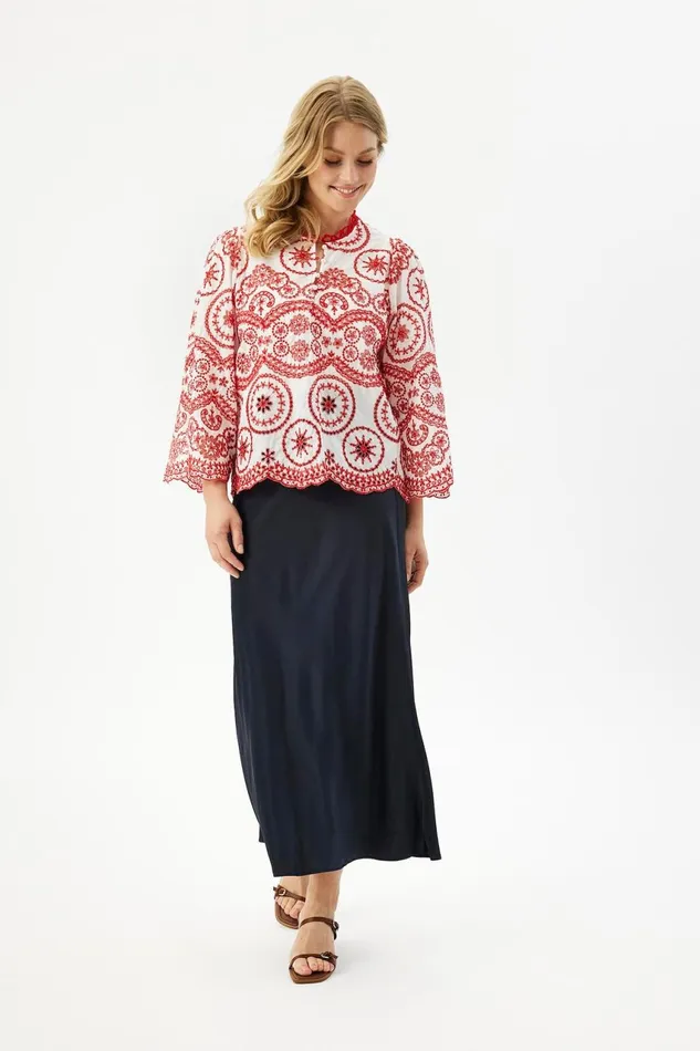 IN FRONT BLOUSES SHIRTS Women DONNI BLOUSE 16035 201 Red 201