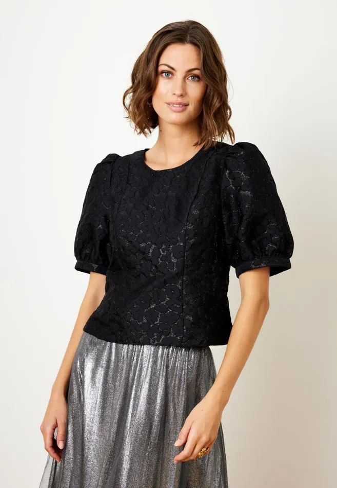IN FRONT BLOUSES SHIRTS Women ELIANA BLOUSE 15406 999 Black 999