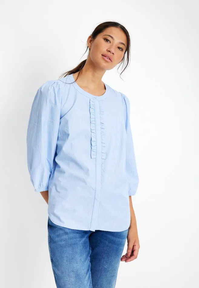 IN FRONT BLOUSES SHIRTS Women ELIANA SHIRT 15300 505 Light Blue 505