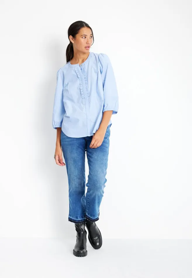 IN FRONT BLOUSES SHIRTS Women ELIANA SHIRT 15300 505 Light Blue 505