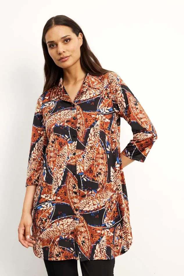 IN FRONT BLOUSES SHIRTS Women ELIZA TUNIC 15904 495 Paprika 495
