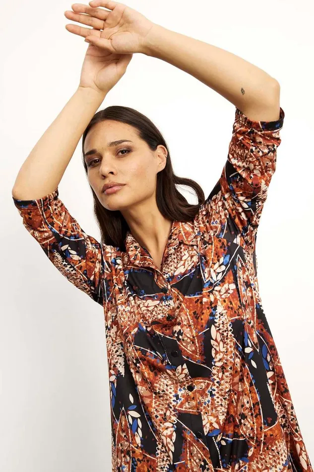 IN FRONT BLOUSES SHIRTS Women ELIZA TUNIC 15904 495 Paprika 495