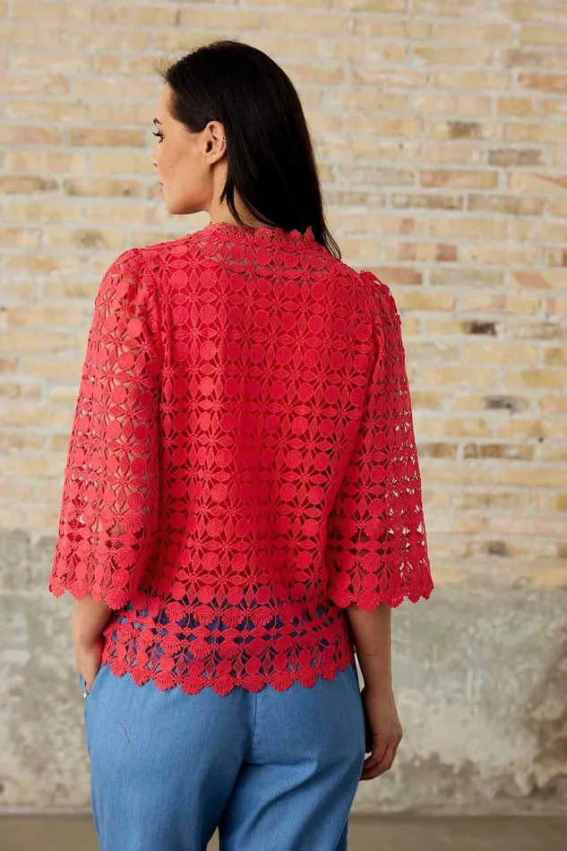 IN FRONT BLOUSES SHIRTS Women ELLA BLOUSE 16119 420 Coral 420