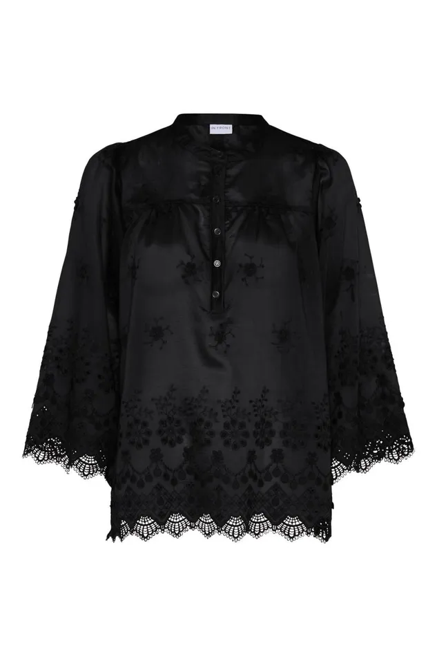 IN FRONT BLOUSES SHIRTS Women ESME BLOUSE 16472 999 Black 999