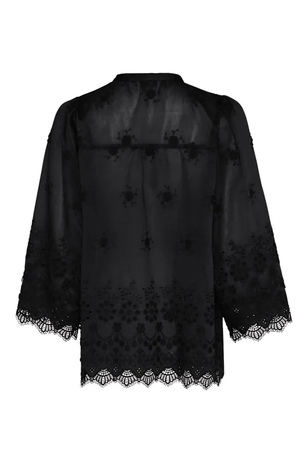 IN FRONT BLOUSES SHIRTS Women ESME BLOUSE 16472 999 Black 999