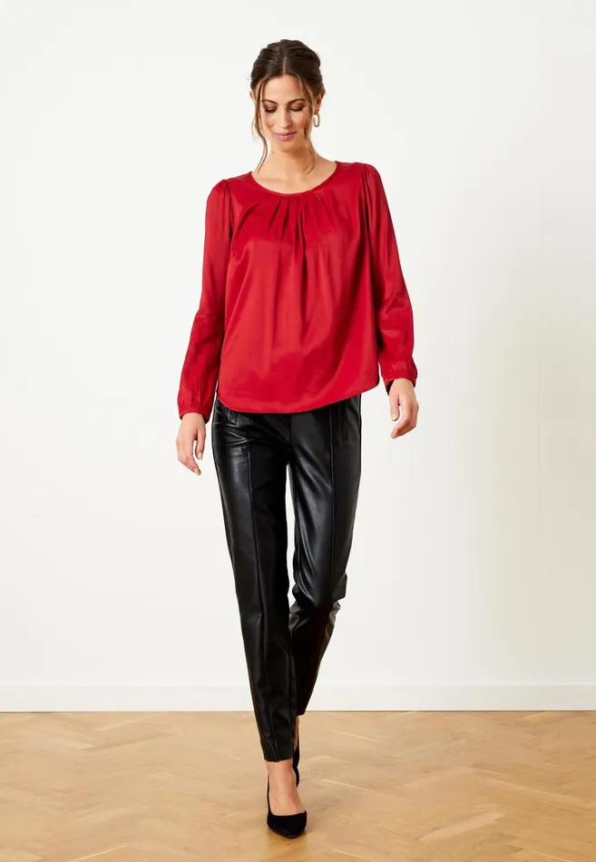 IN FRONT BLOUSES SHIRTS Women ESMERALDA BLOUSE 15309 224 Rubi Red 224