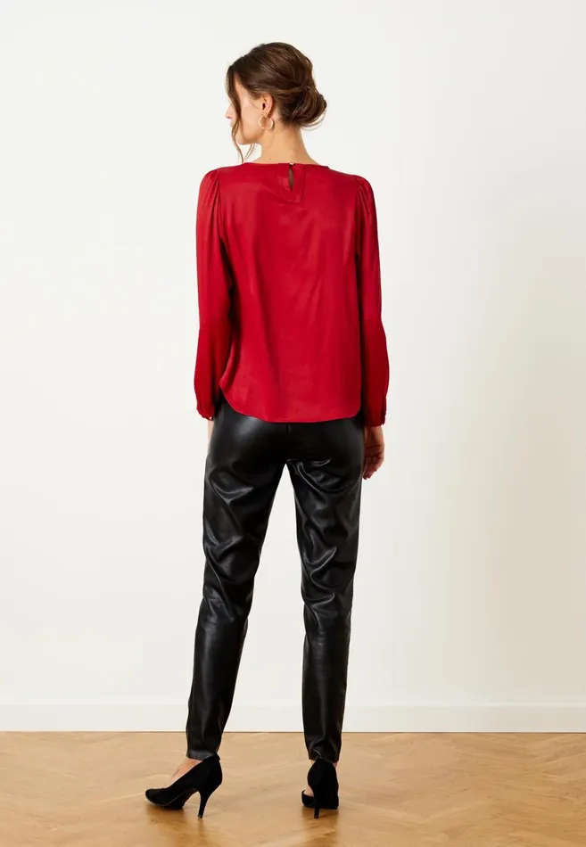 IN FRONT BLOUSES SHIRTS Women ESMERALDA BLOUSE 15309 224 Rubi Red 224