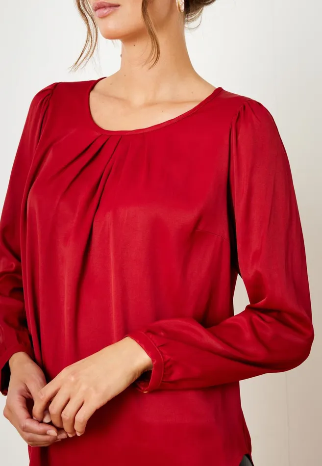 IN FRONT BLOUSES SHIRTS Women ESMERALDA BLOUSE 15309 224 Rubi Red 224