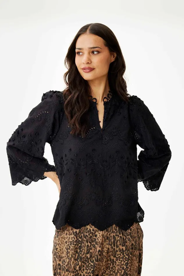 IN FRONT BLOUSES SHIRTS Women ESTER BLOUSE 16397 999 Black 999