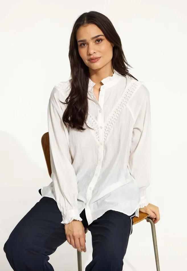 IN FRONT BLOUSES SHIRTS Women FANNY SHIRT 16527 010 White 010