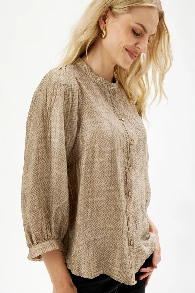 IN FRONT BLOUSES SHIRTS Women FERN SHIRT 16469 191 Sand 191