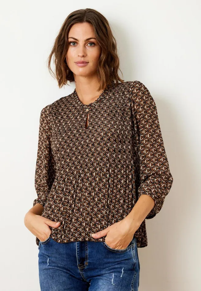 IN FRONT BLOUSES SHIRTS Women FILINI BLOUSE 15421 805 Coffee 805