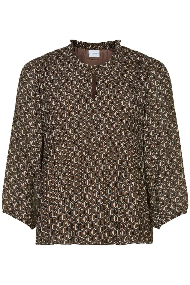IN FRONT BLOUSES SHIRTS Women FILINI BLOUSE 15421 805 Coffee 805