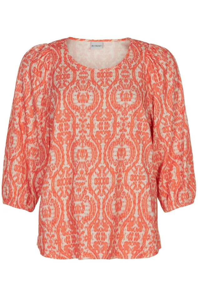 IN FRONT BLOUSES SHIRTS Women GEORGIE BLOUSE 14961 441 Orange 441