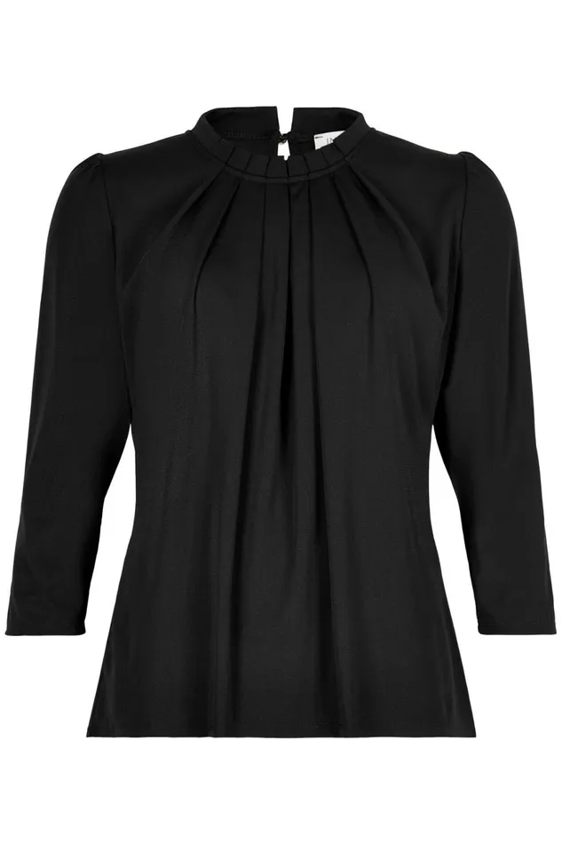 IN FRONT BLOUSES SHIRTS Women GRAZIA BLOUSE 15530 999 Black 999
