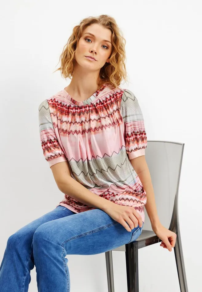 IN FRONT BLOUSES SHIRTS Women GRAZIA BLOUSE 15643 215 Rose 215