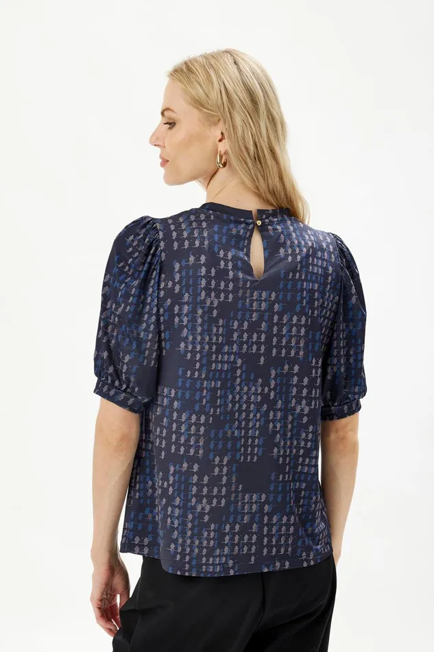 IN FRONT BLOUSES SHIRTS Women GRAZIA BLOUSE 16483 501 Blue 501