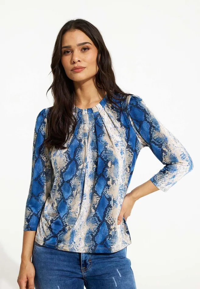 IN FRONT BLOUSES SHIRTS Women GRAZIA BLOUSE 16560 501 Blue 501