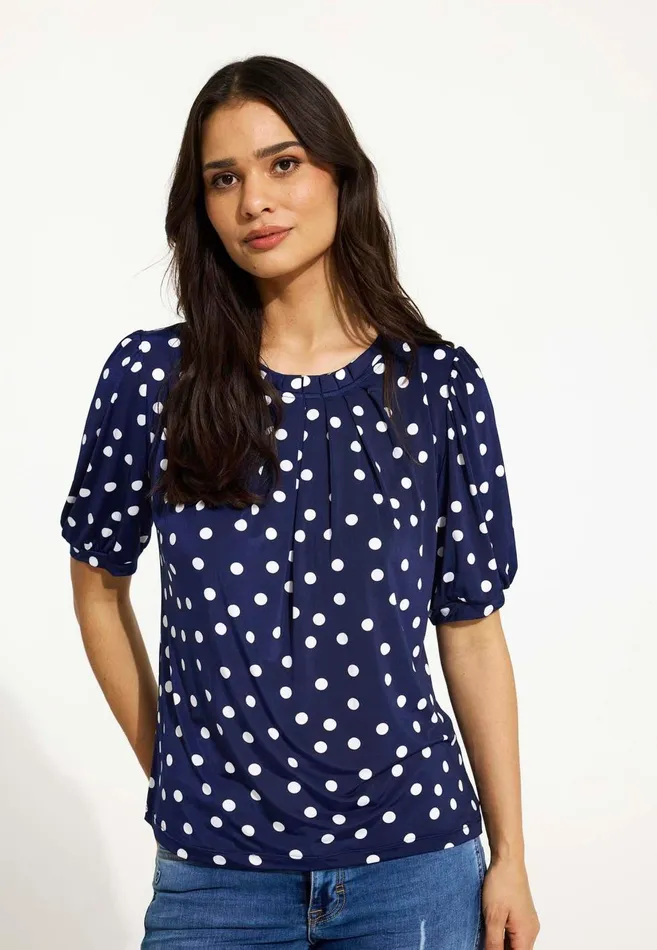 IN FRONT BLOUSES SHIRTS Women GRAZIA BLOUSE 16570 590 Dark Blue 590