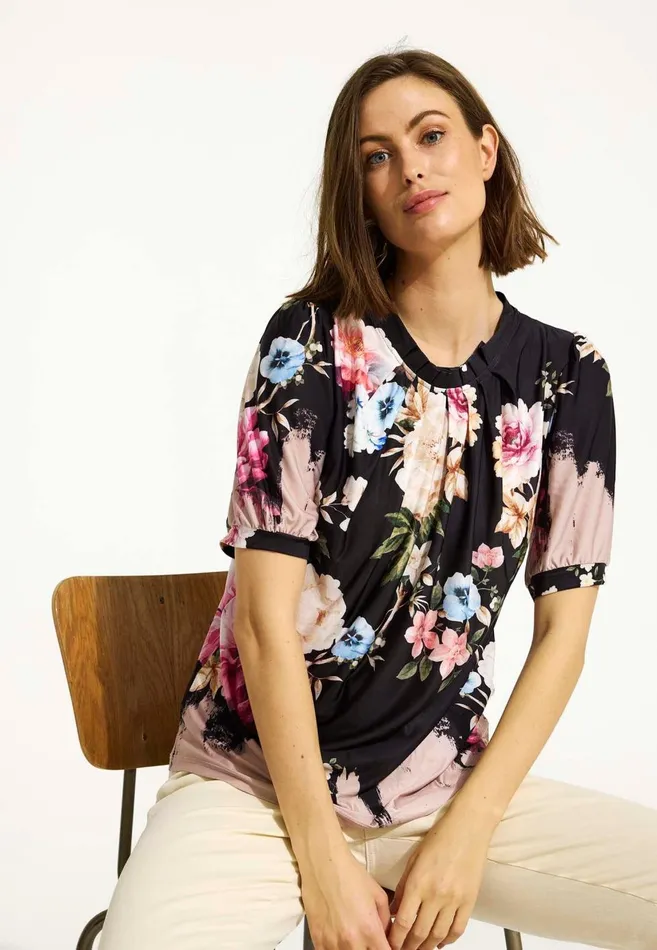 IN FRONT BLOUSES SHIRTS Women GRAZIA BLOUSE 16574 999 Black 999 IN FRONT BLOUSES SHIRTS Women GRAZIA BLOUSE 16574 999 Black 999