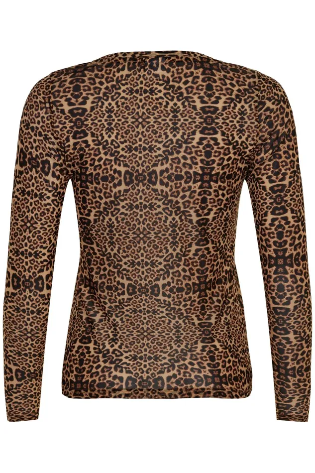 IN FRONT BLOUSES SHIRTS Women GURLI MESH TSHIRT 14810 801 Brown