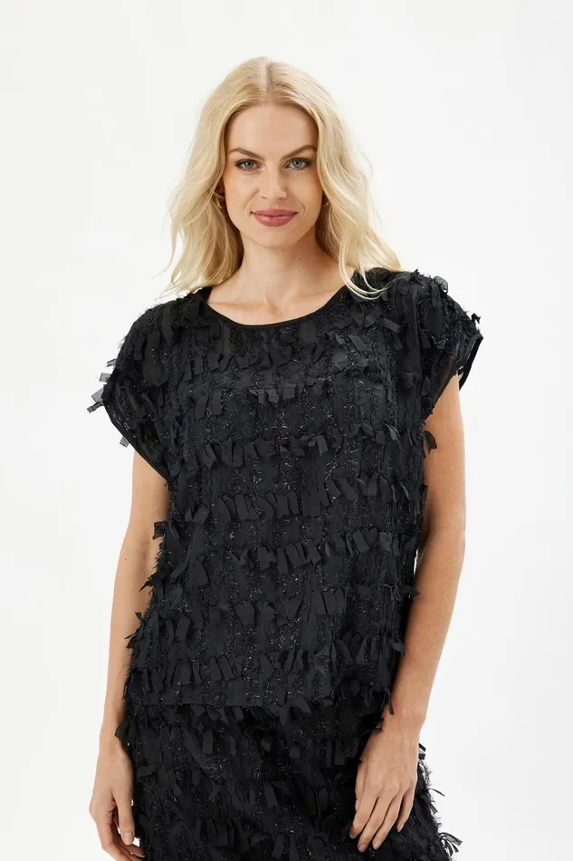 IN FRONT BLOUSES SHIRTS Women ISADORA BLOUSE 16476 999 Black 999