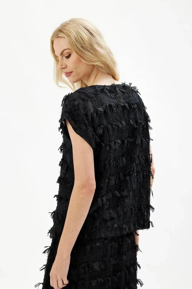 IN FRONT BLOUSES SHIRTS Women ISADORA BLOUSE 16476 999 Black 999