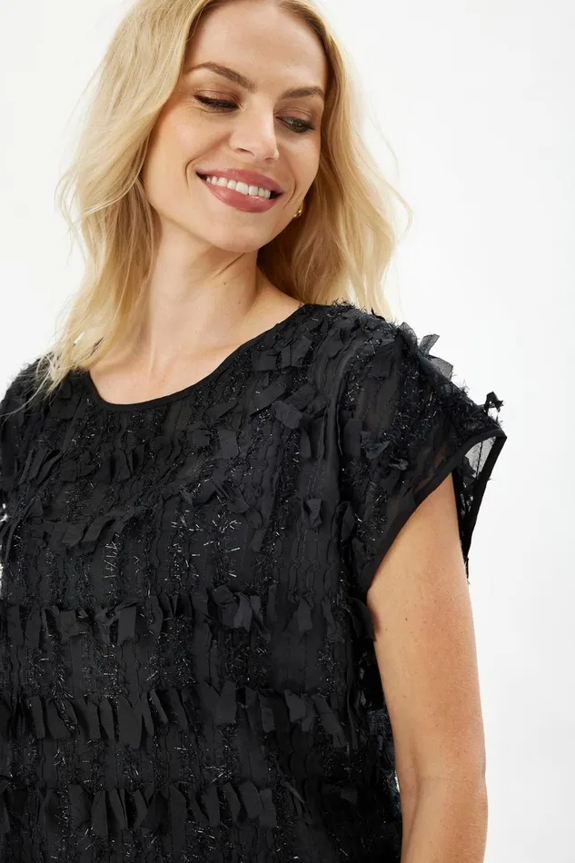 IN FRONT BLOUSES SHIRTS Women ISADORA BLOUSE 16476 999 Black 999