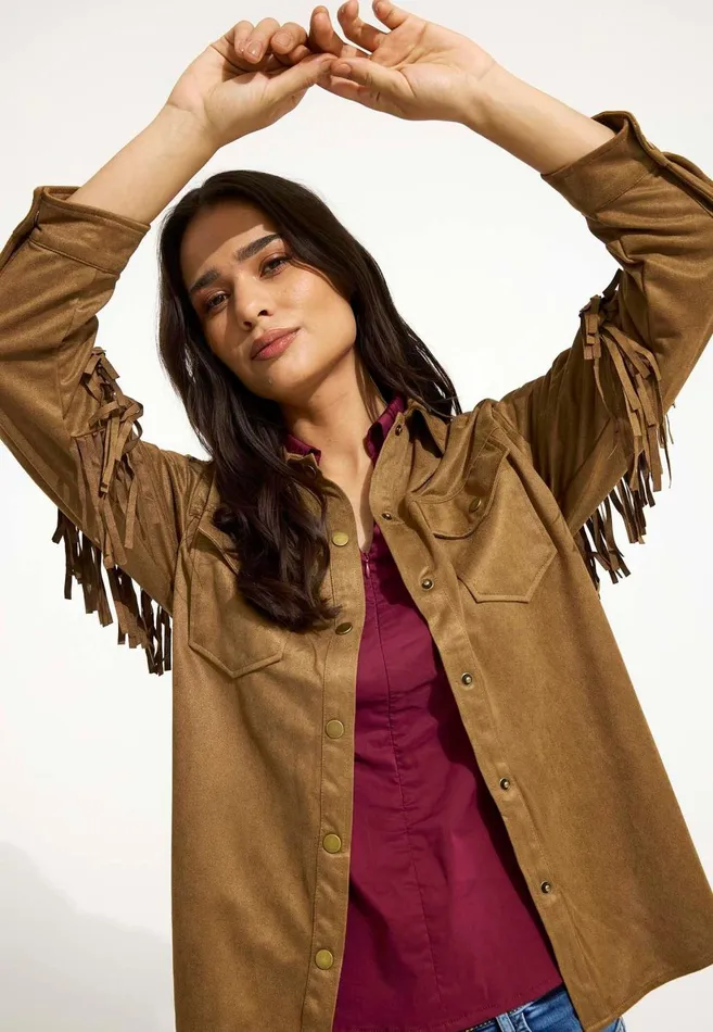 IN FRONT BLOUSES SHIRTS Women JESSICA SHIRT 16514 810 Cognac 810