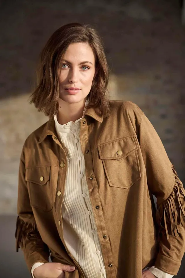 IN FRONT BLOUSES SHIRTS Women JESSICA SHIRT 16514 810 Cognac 810